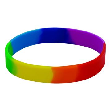 Adult Multicoloured Silicone Wristband (UK Stock)
