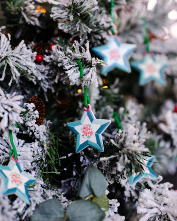 Christmas Eco-ration Star Bauble - White