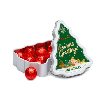Christmas Tree Chocolate Tin