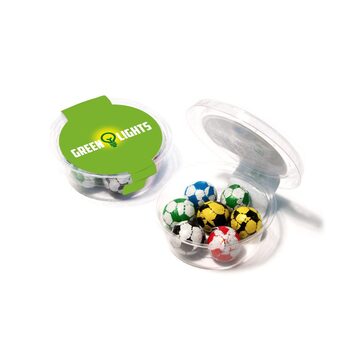Eco Midi Pot - Chocolate Footballs
