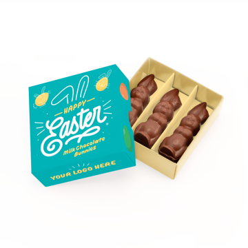 Eco Treat Box - Chocolate Bunnies