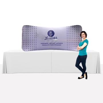 Fabric Curved Tabletop Display (1 x 2.5m)