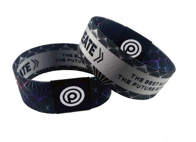 Fabric Elastic Wristband - Full Colour Print - Wristbands - Vibrant ...