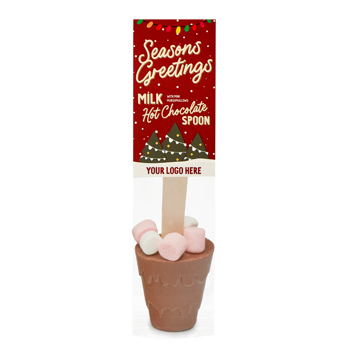 Festive Hot Choc Spoon with Mini Marshmallows
