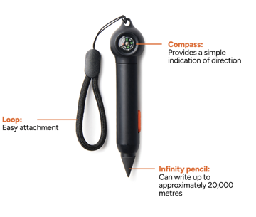 Infinity Pencil with Compass