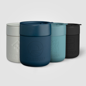 Obsidian 295ml Ceramic and Silicone Travel Mug