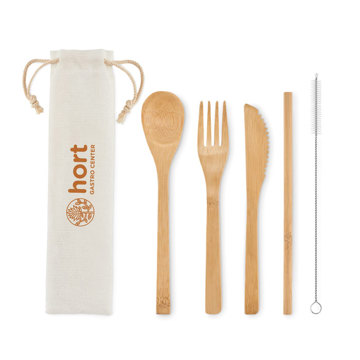 Re-usable Bamboo Cutlery Set