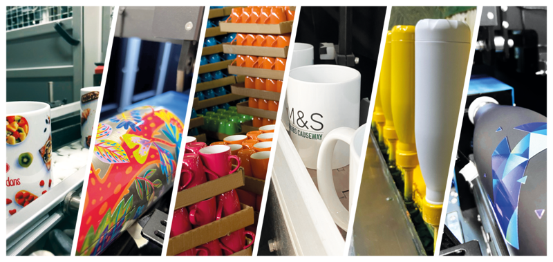 Custom branded promotional mugs and corporate drinkware