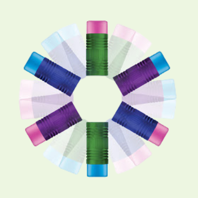 Custom ferrule and eraser colours