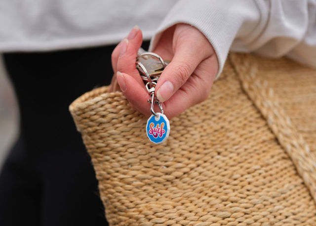 Recycled Trolley Coin Promotional Keyrings